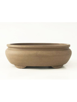 Tiesto oval 25 cm Yixing, maceta ceramica