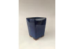 Tiesto cuadrado cascada 18 cm azul