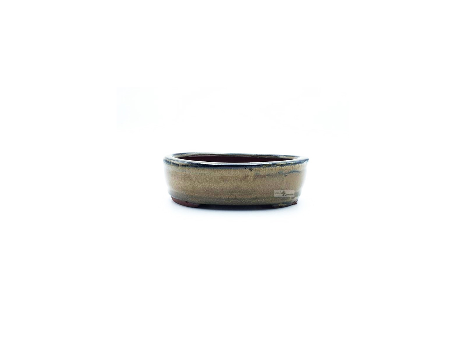 Tiesto ovalado 15 cm ocre 13787/13 para bonsai