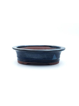 Tiesto ovalado 15 cm azul 13787/14 para bonsai
