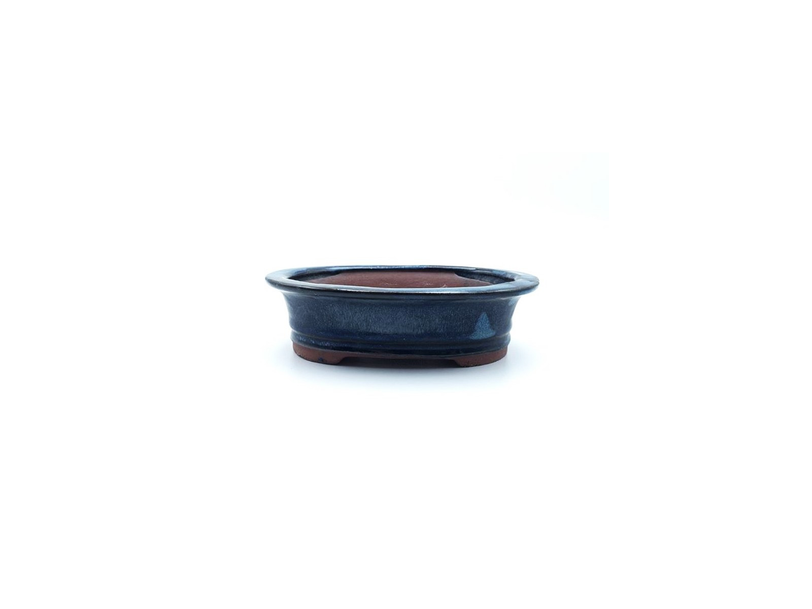 Tiesto ovalado 15 cm azul 13787/14 para bonsai