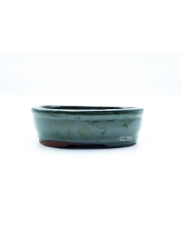 Tiesto ovalado 17.5 cm verde 13788/15 para bonsai