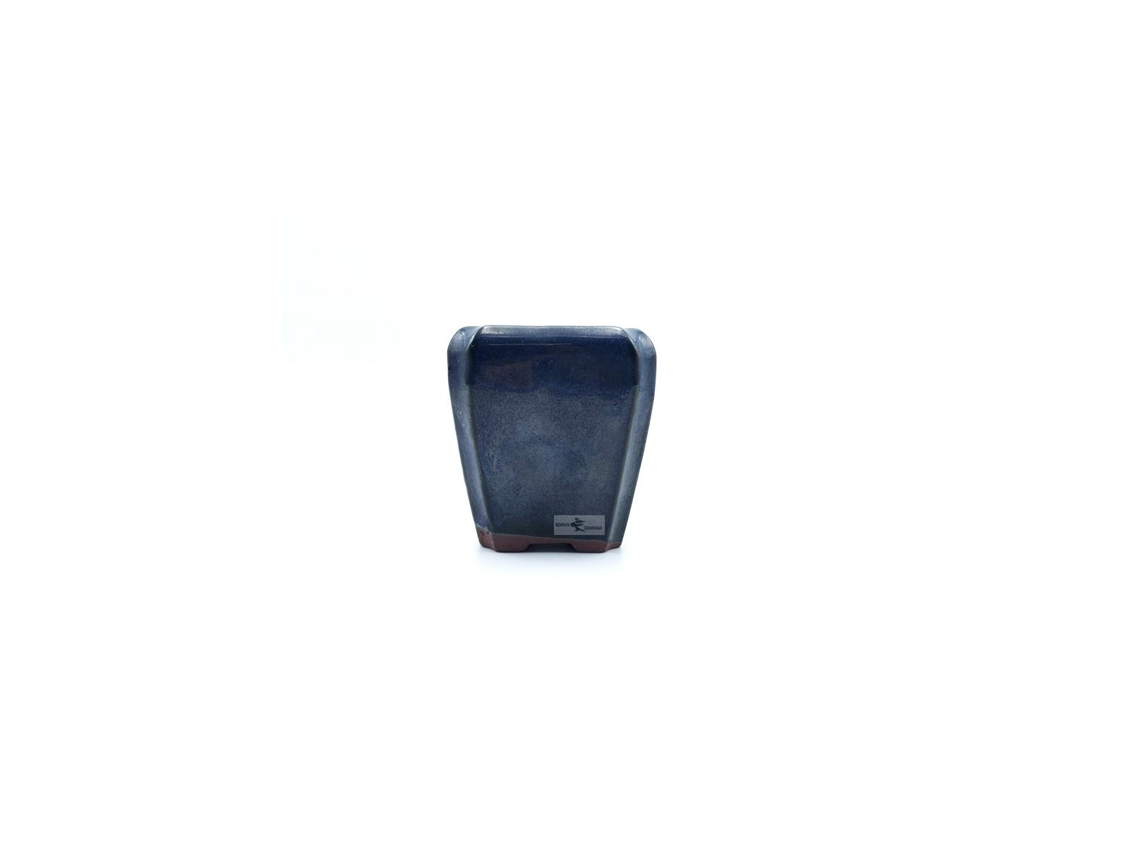 Tiesto cuadrado cascada 9 cm azul 14261/13 para bonsai