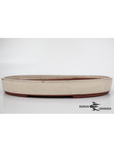 Tiesto oval 36 5 cm crema