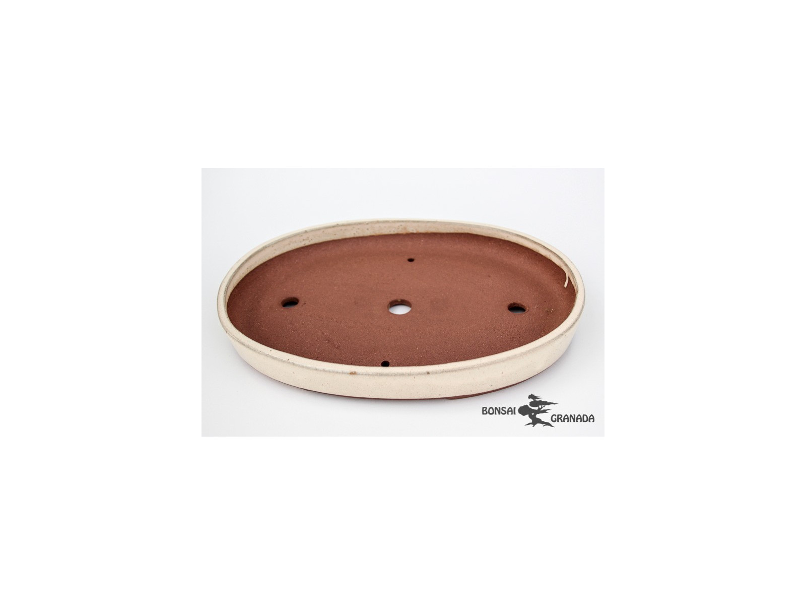 Tiesto oval 36 5 cm crema