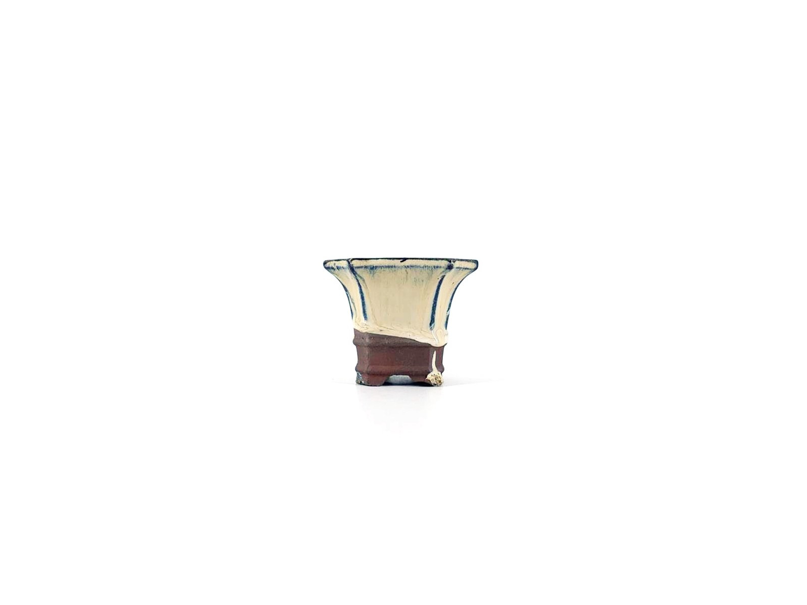 Tiesto cuadrado 8 cm crema 55534/6