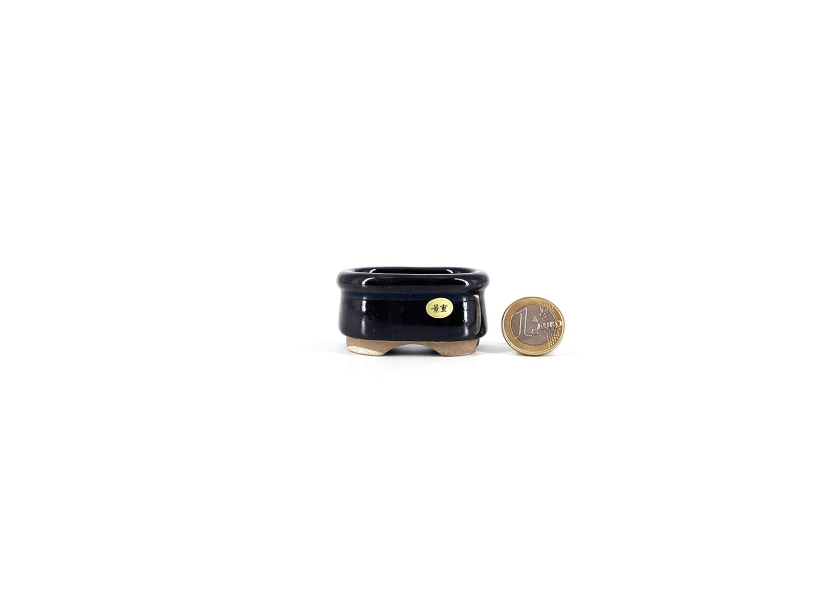 Tiesto ovalado 6 cm marrón Seto 54810/3 para mame y kusamono