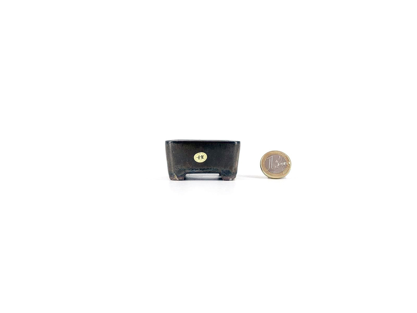 Tiesto rectangular 5.6 cm azul Seto 54810/8 para bonsai