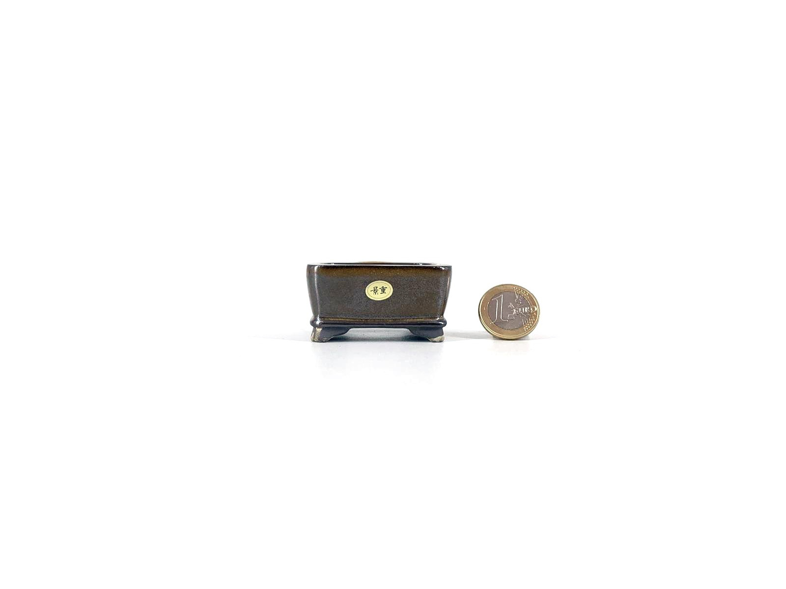 Tiesto rectangular 5.5 cm marrón Seto 54810/10 para bonsai