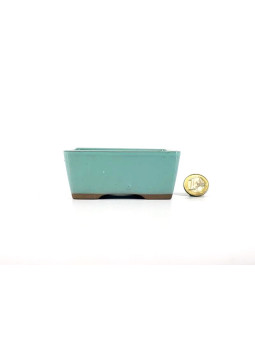 Tiesto rectangular 10.5 cm verde agua Yokkaichi 13732/54