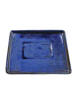 Plato rectangular 27 x 20 cm azul 21495