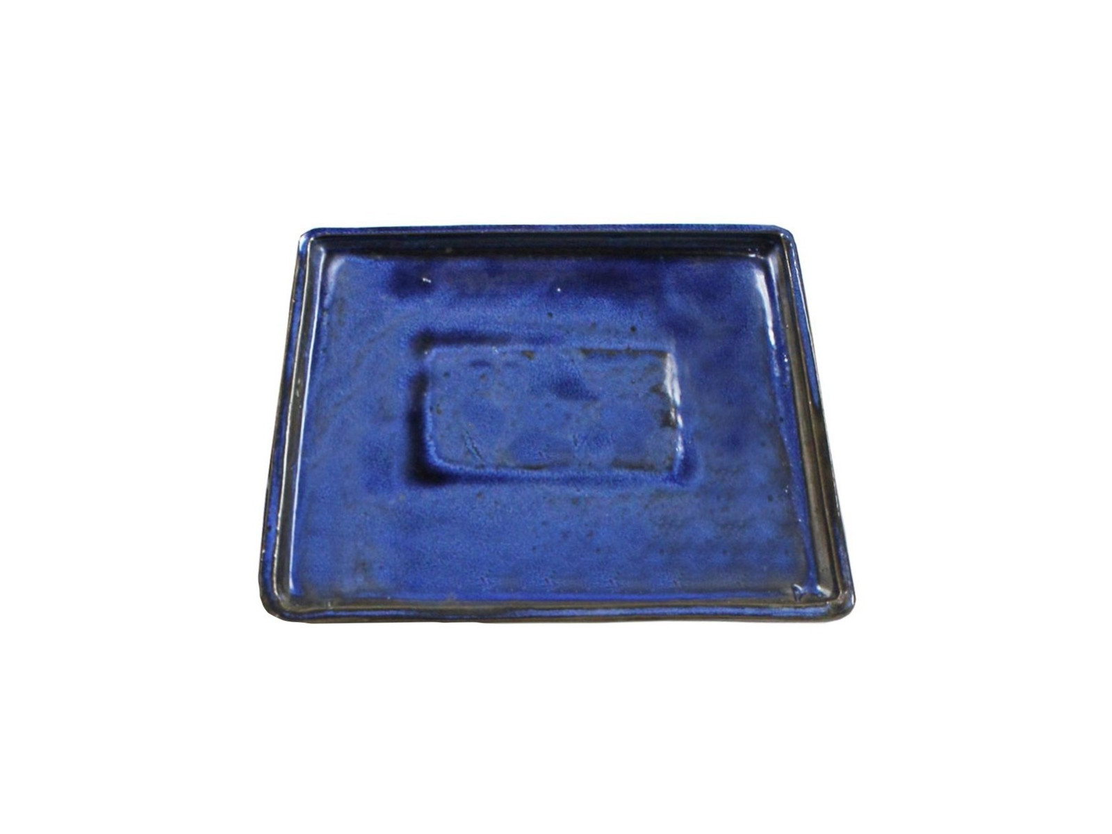 Plato rectangular 27 x 20 cm azul 21495