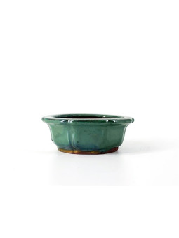 Tiesto flor redondo 11.5 cm verde 13738/14