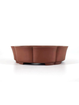 Tiesto redondo flor 18 cm sin esmaltar 12119