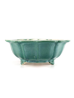 Tiesto redondo 31 cm verde agua Yixing 12129