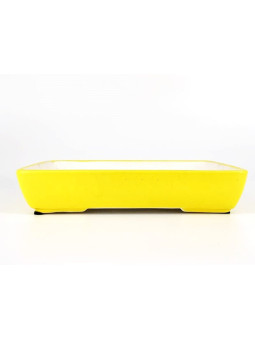 Tiesto rectangular 24 cm amarillo Yixing 12064