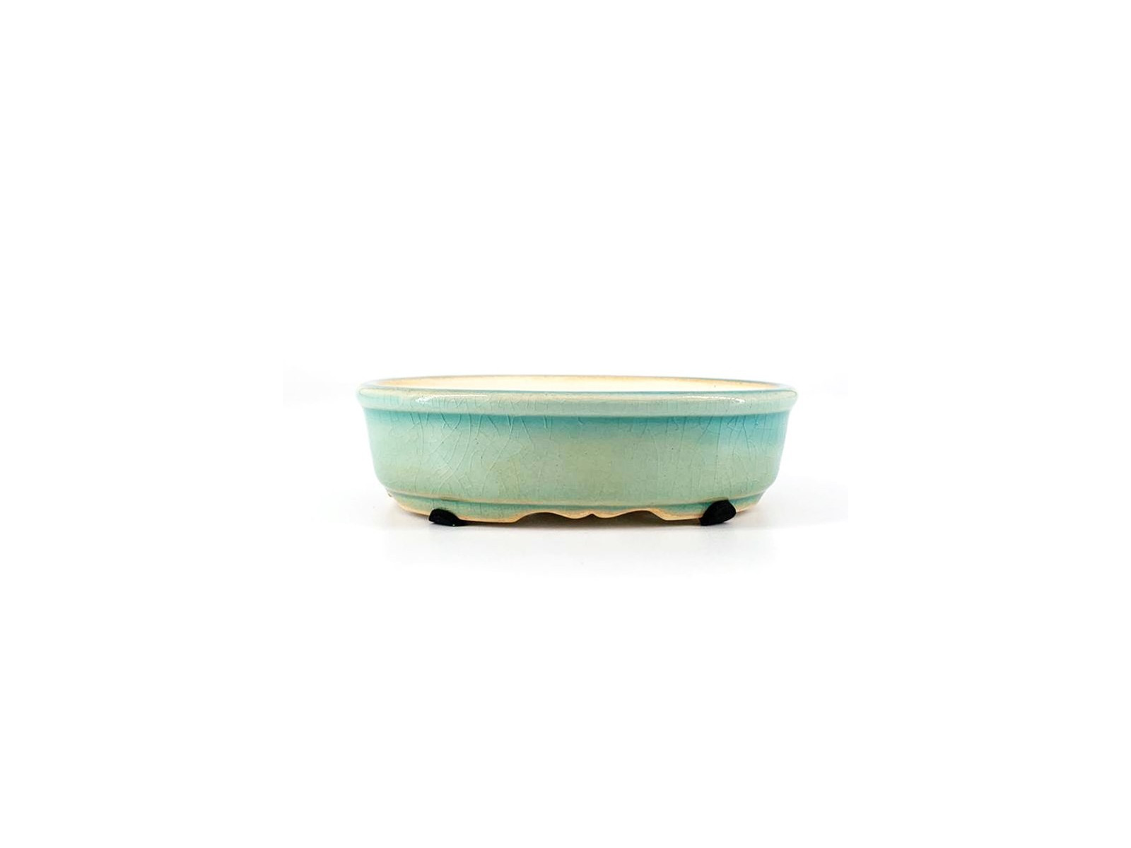 Tiesto ovalado 13.5 cm verde Yixing 12042