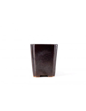 Tiesto cuadrado cascada 7,5 cm marrón 12155