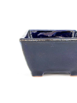 Tiesto cuadrado 9,5 cm azul checo 12225