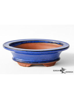 Tiesto oval 17 cm azul