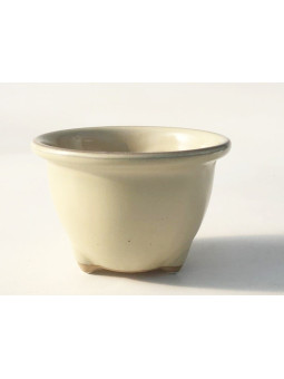 Tiesto redondo 8.5 cm Yokkaichi crema 13625