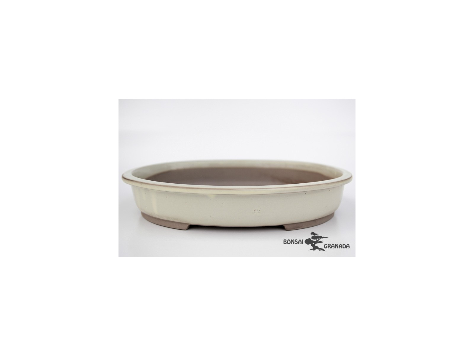 Tiesto oval 32 cm crema