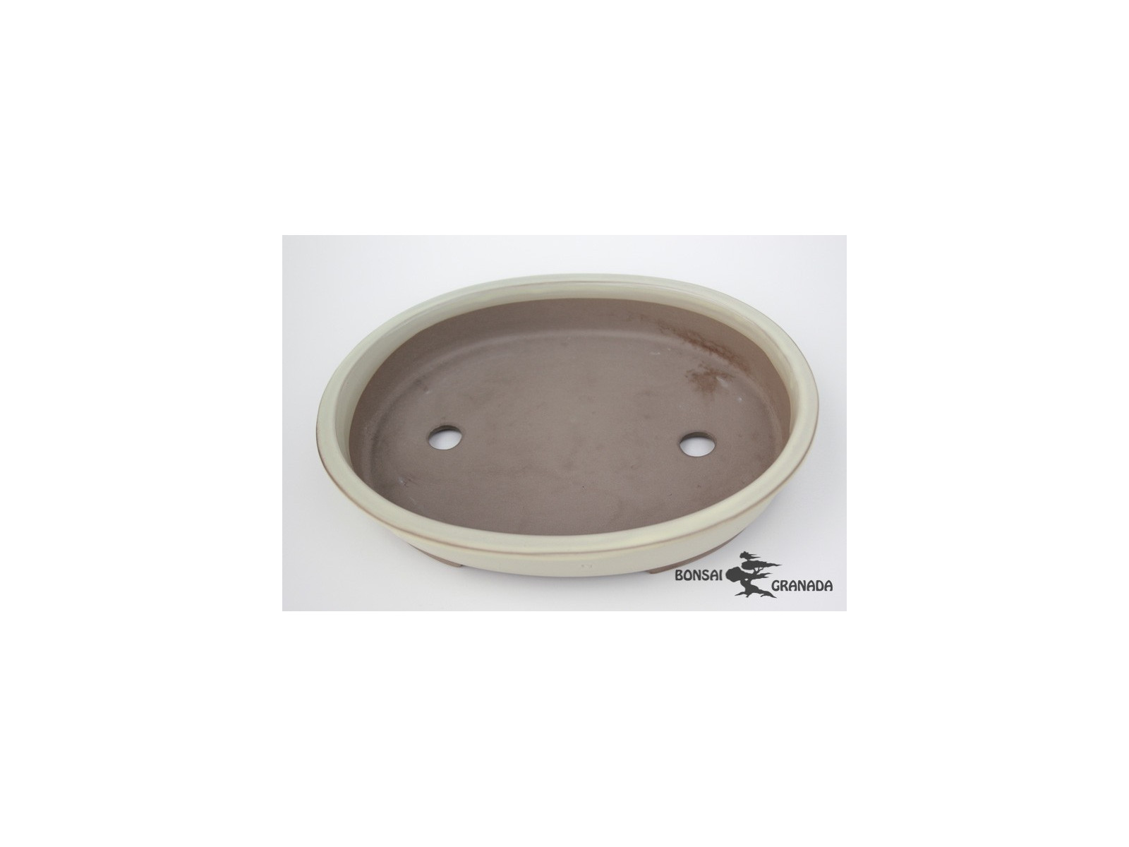 Tiesto oval 32 cm crema