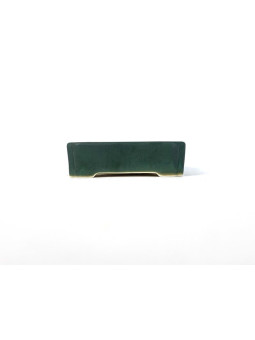 Tiesto rectangular 12'5 cm 18324 Yixing verde oscuro