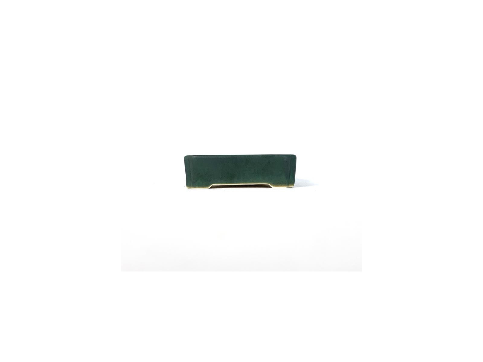 Tiesto rectangular 12'5 cm 18324 Yixing verde oscuro