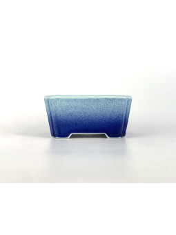 Tiesto cuadrado 12 cm 18354/1 Yixing celeste - azul oscuro