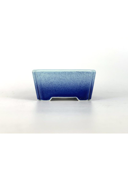 Tiesto cuadrado 12 cm 18354/1 Yixing celeste - azul oscuro