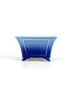Tiesto cuadrado 14 cm 18349/2 Yixing celeste - azul oscuro