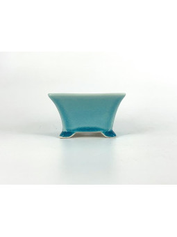 Tiesto cuadrado 11 cm 18347 Yixing aguamarina