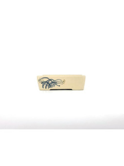 Tiesto rectangular 10 cm 18333 Yixing crema