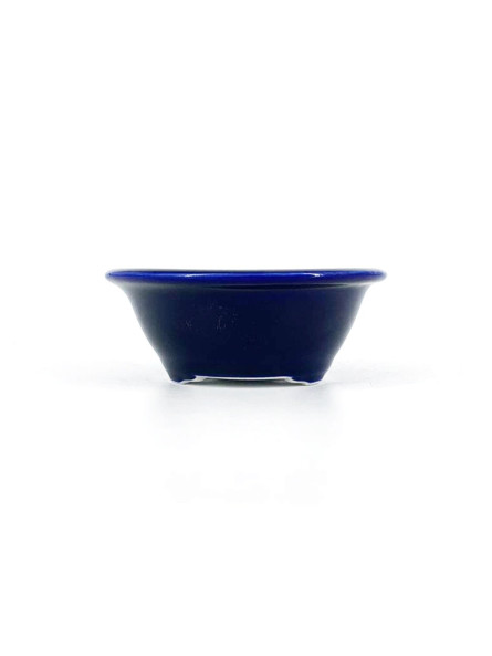 Tiesto redondo 12,5 cm 18298/2 Yixing azul oscuro