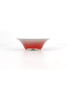 Tiesto redondo 12 cm 18300 Yixing rojo-celeste