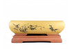Tiesto rectangular 43 cm 18390 amarillo + mesa 5,5 cm de altura