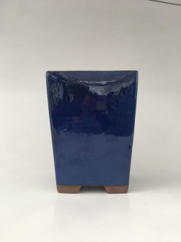 Tiesto cuadrado cascada 10 cm azul 70953