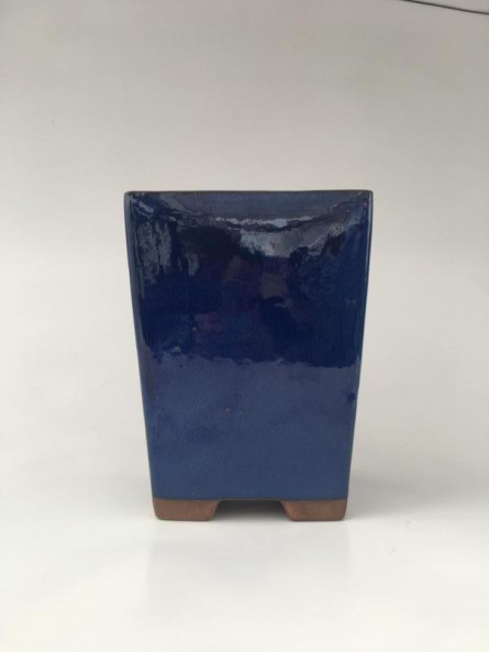 Tiesto cuadrado cascada 10 cm azul 70953