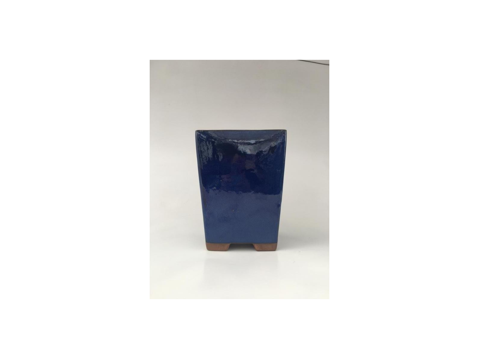 Tiesto cuadrado cascada 10 cm azul 70953
