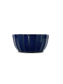 Tiesto redondo flor 15 cm 14652 azul