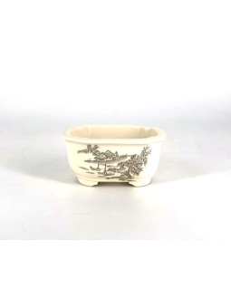 Tiesto rectangular 10 cm 18546/2 crema