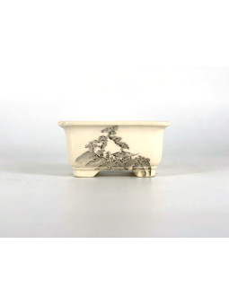 Tiesto rectangular 10 cm 18546/3 crema