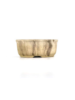 Tiesto octogonal 11,5 cm marrón crema  18657