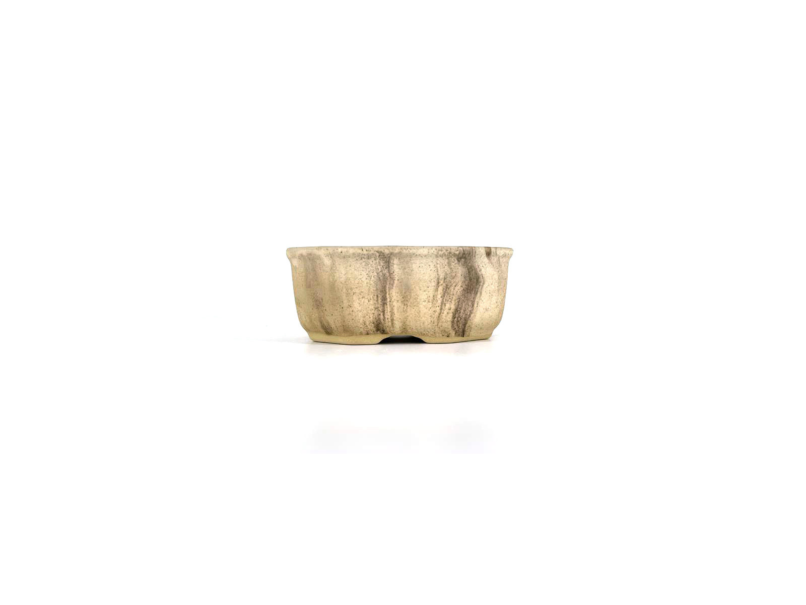 Tiesto octogonal 11,5 cm marrón crema  18657