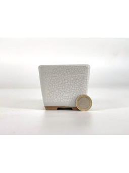 Tiesto cuadrado cascada 7 cm blanco 18686 checo