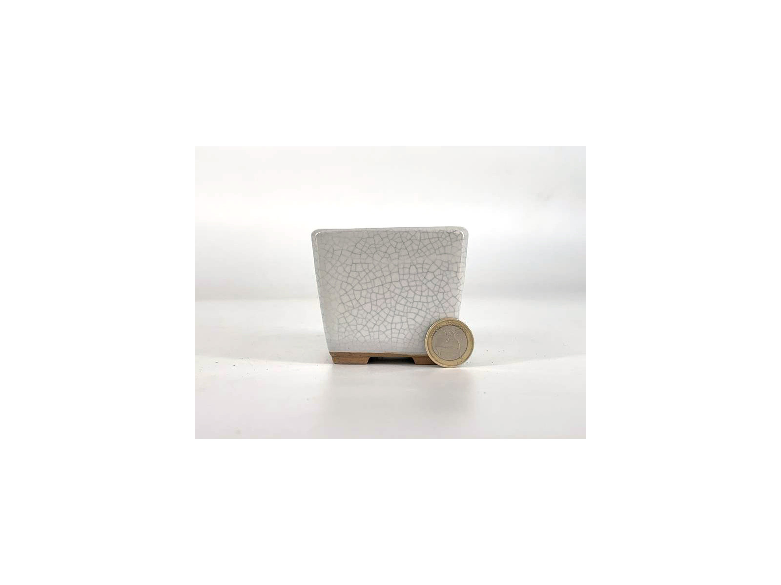 Tiesto cuadrado cascada 7 cm blanco 18686 checo