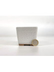 Tiesto cuadrado cascada 7 cm blanco 18686 checo