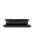 Tiesto rectangular con plato 21,5 cm 23314 negro