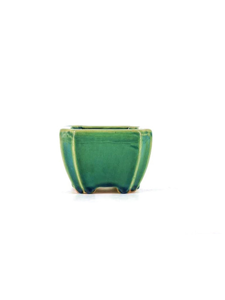 Tiesto cuadrado 9,5 cm verde BG218